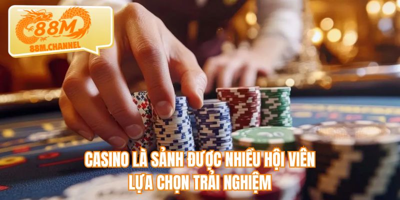 Casino là sảnh được nhiều hội viên lựa chọn trải nghiệm
